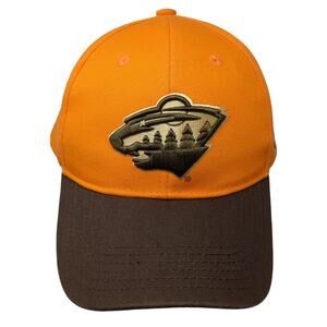 Polaris Slideback Hat Orange One Size Embroidered Colorblock Melonwear